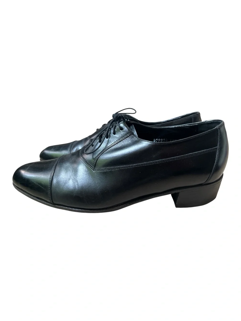 Florsheim Black Leather Dress Shoes Men's Size 9.5 Classic Oxfords